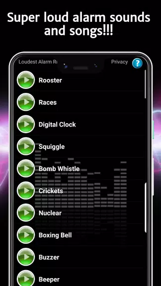Loudest Alarm Ringtones Tangkapan skrin 1