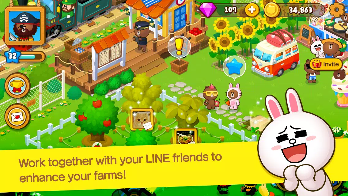 LINE BROWN FARM 스크린샷 2
