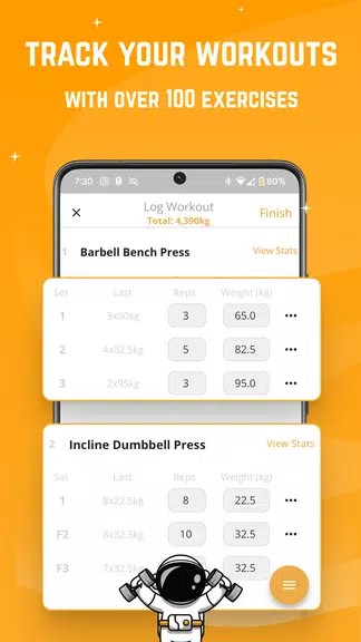 Stronger - Workout Gym Tracker ภาพหน้าจอ 1