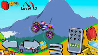 Kids Monster Truck Racing Game ภาพหน้าจอ 4