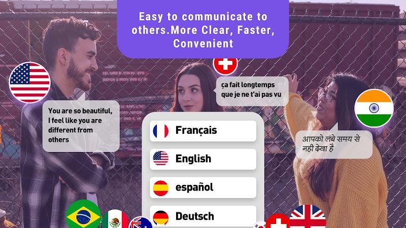 Translate Less with Text Voice Captura de tela 1