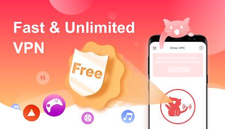 VPN Kitten: Free Unlimited VPN Proxy & Secure WiFi स्क्रीनशॉट 1