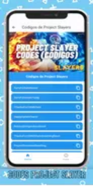 Project Slayers Codes Privados ภาพหน้าจอ 1