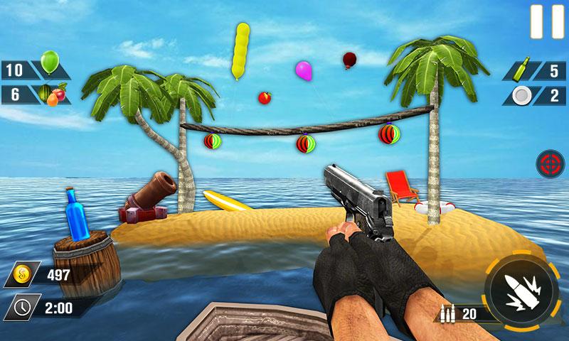 Bottle Gun Shooter Game Mod Ảnh chụp màn hình 4