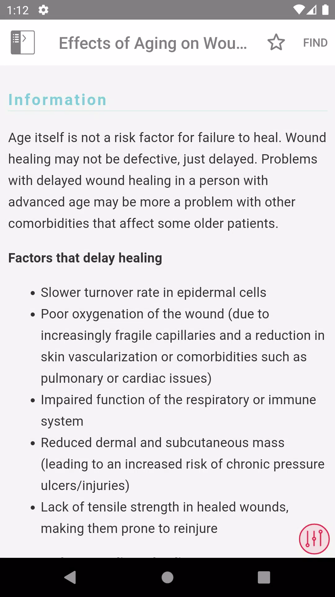 Schermata Wound Care MI Visual 3