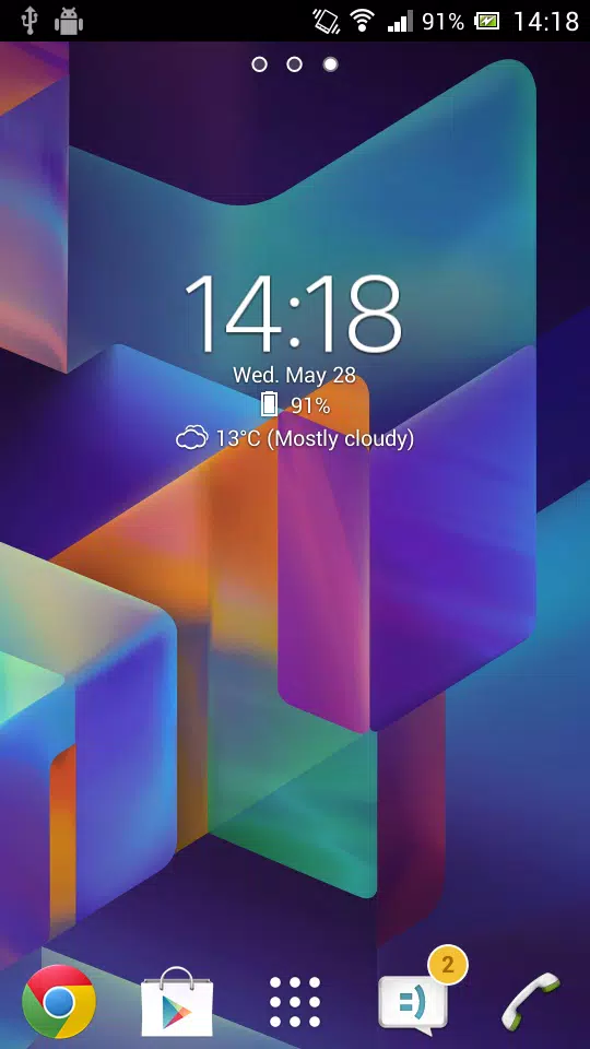 Digital Clock & Weather Widget স্ক্রিনশট 1