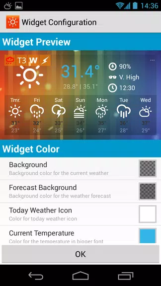 Sunny HK -Weather&Clock Widget Schermafbeelding 3