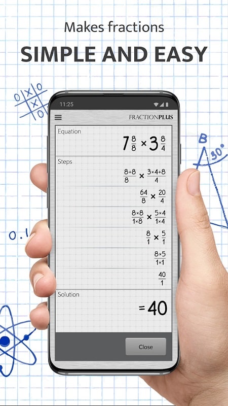 Fraction Calculator Plus ภาพหน้าจอ 2