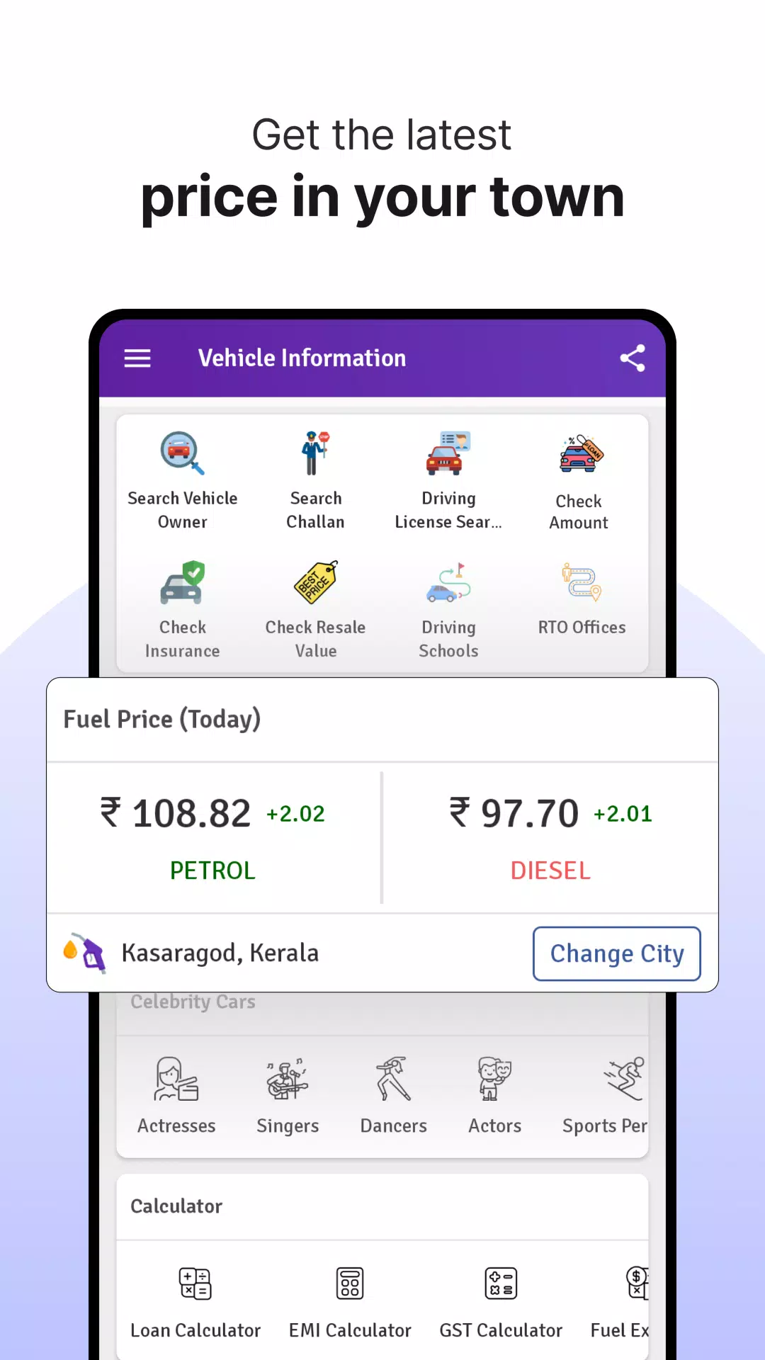 RTO Vehicle Info App, Challan Captura de tela 1