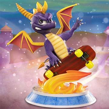 Spyro年的龍Spyro滑板雕像