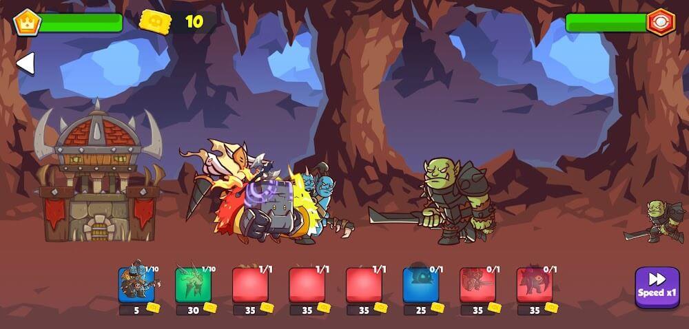 Heroes vs Monsters: Tower War Tangkapan skrin 4