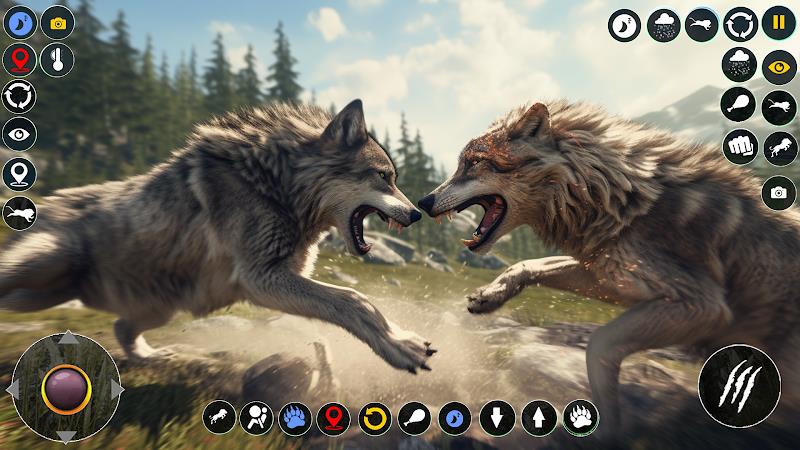 Wolf Simulator: Wild Wolf Game ဖန်သားပြင်ဓာတ်ပုံ 2