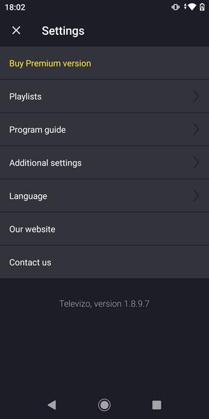 Televizo - IPTV player Screenshot 2