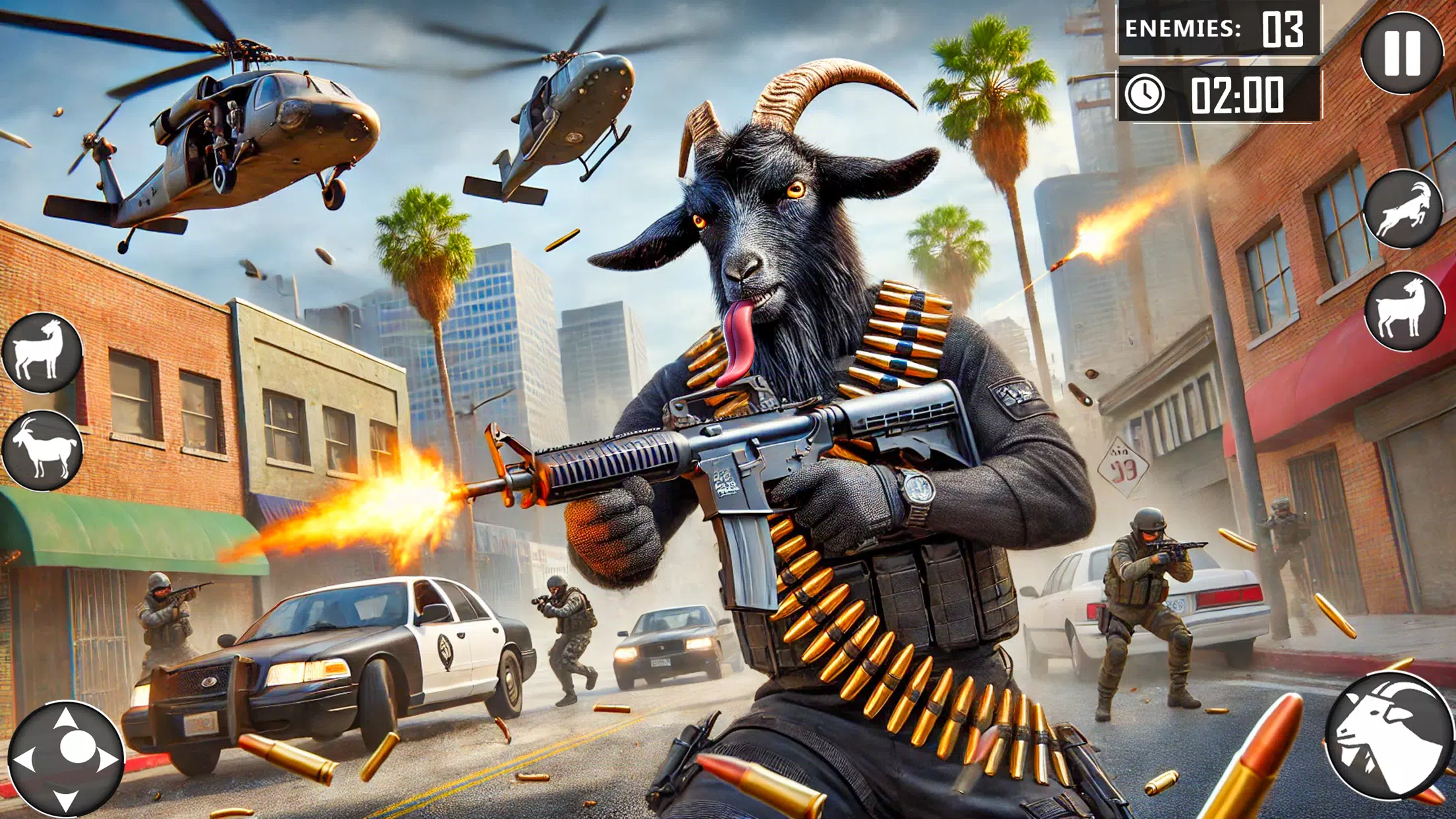 Angry Goat Fun Simulator Captura de tela 2