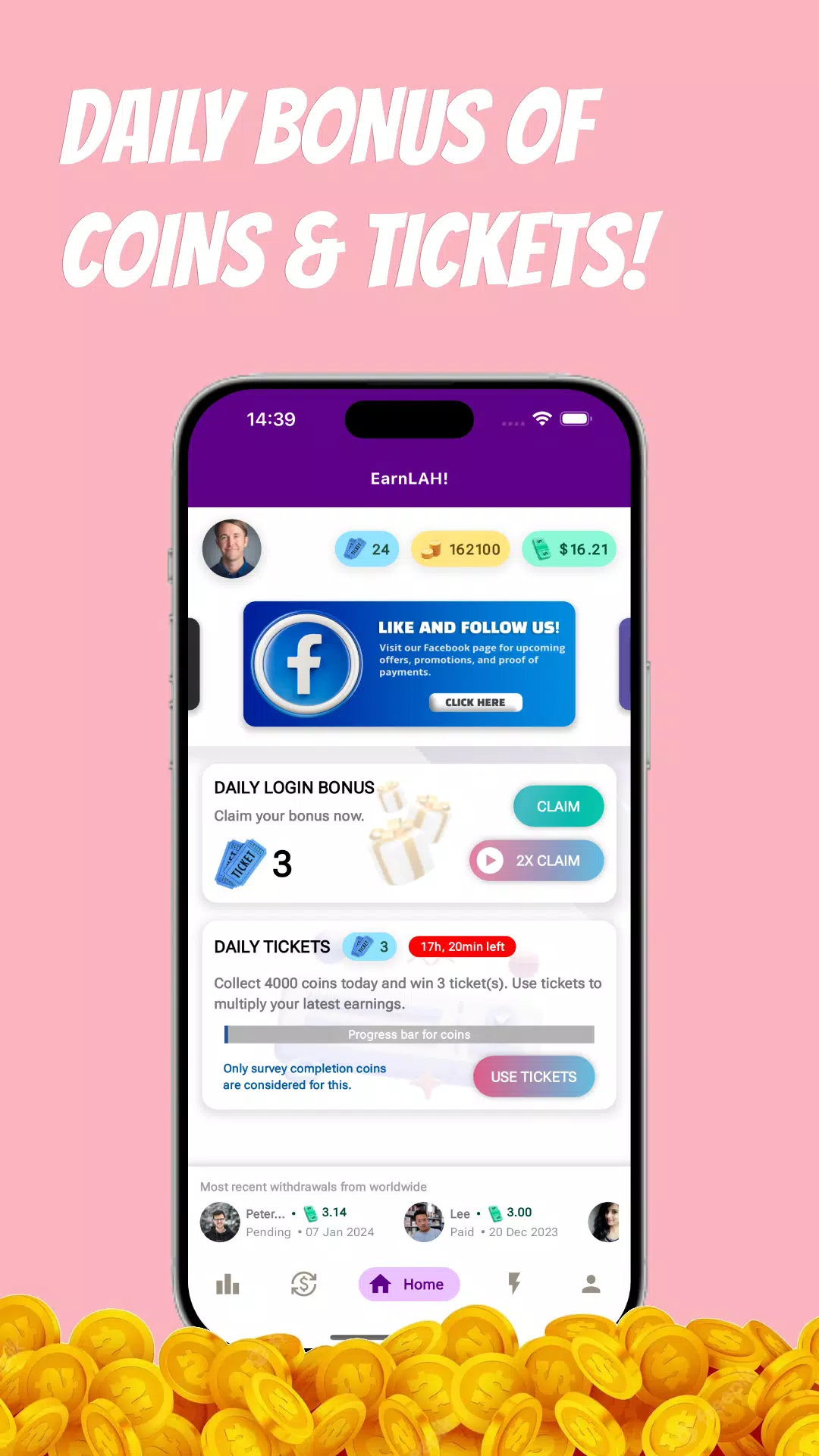 Schermata Earn Money with EarnLAH! 4
