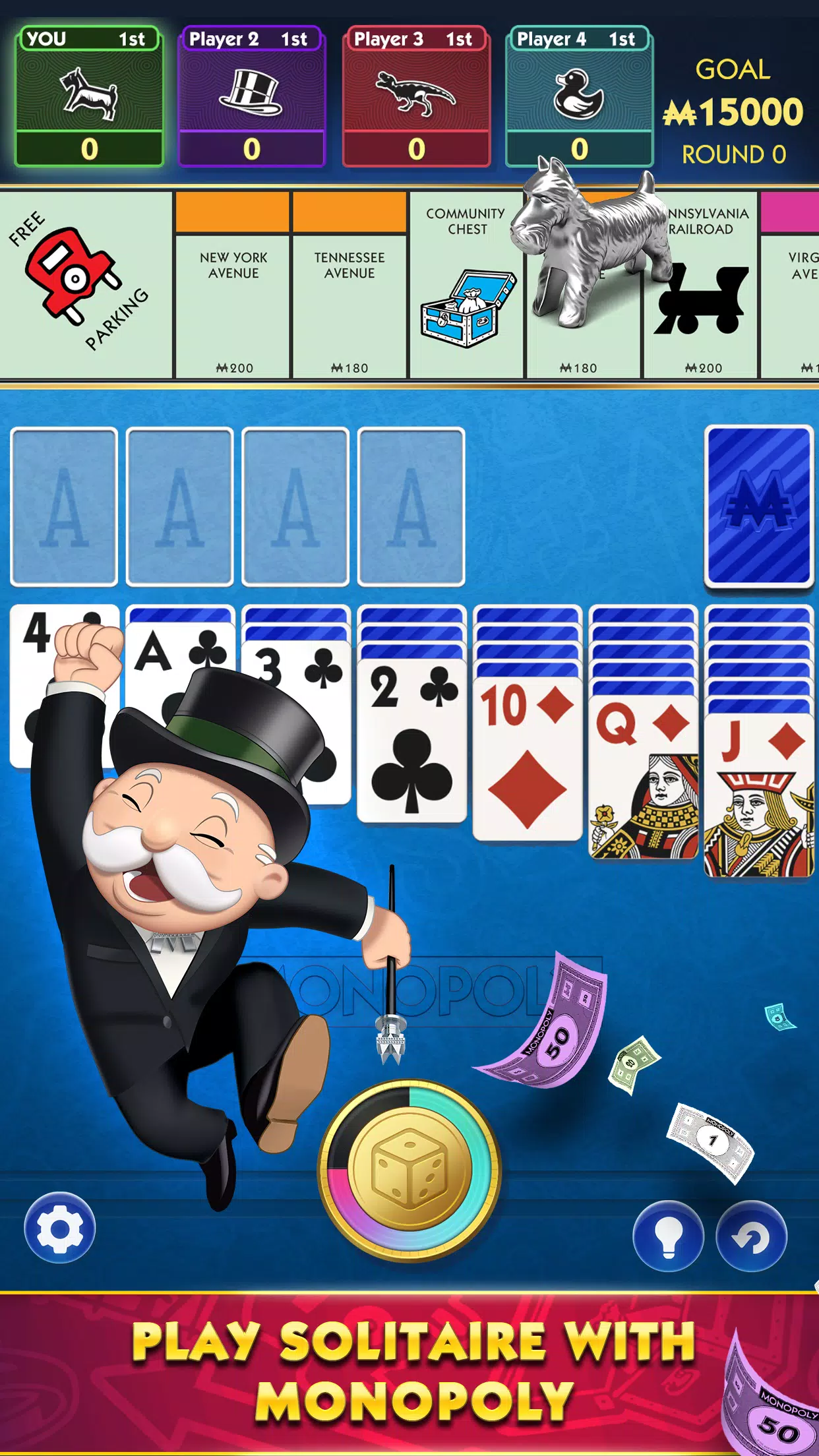 MONOPOLY Solitaire ภาพหน้าจอ 1