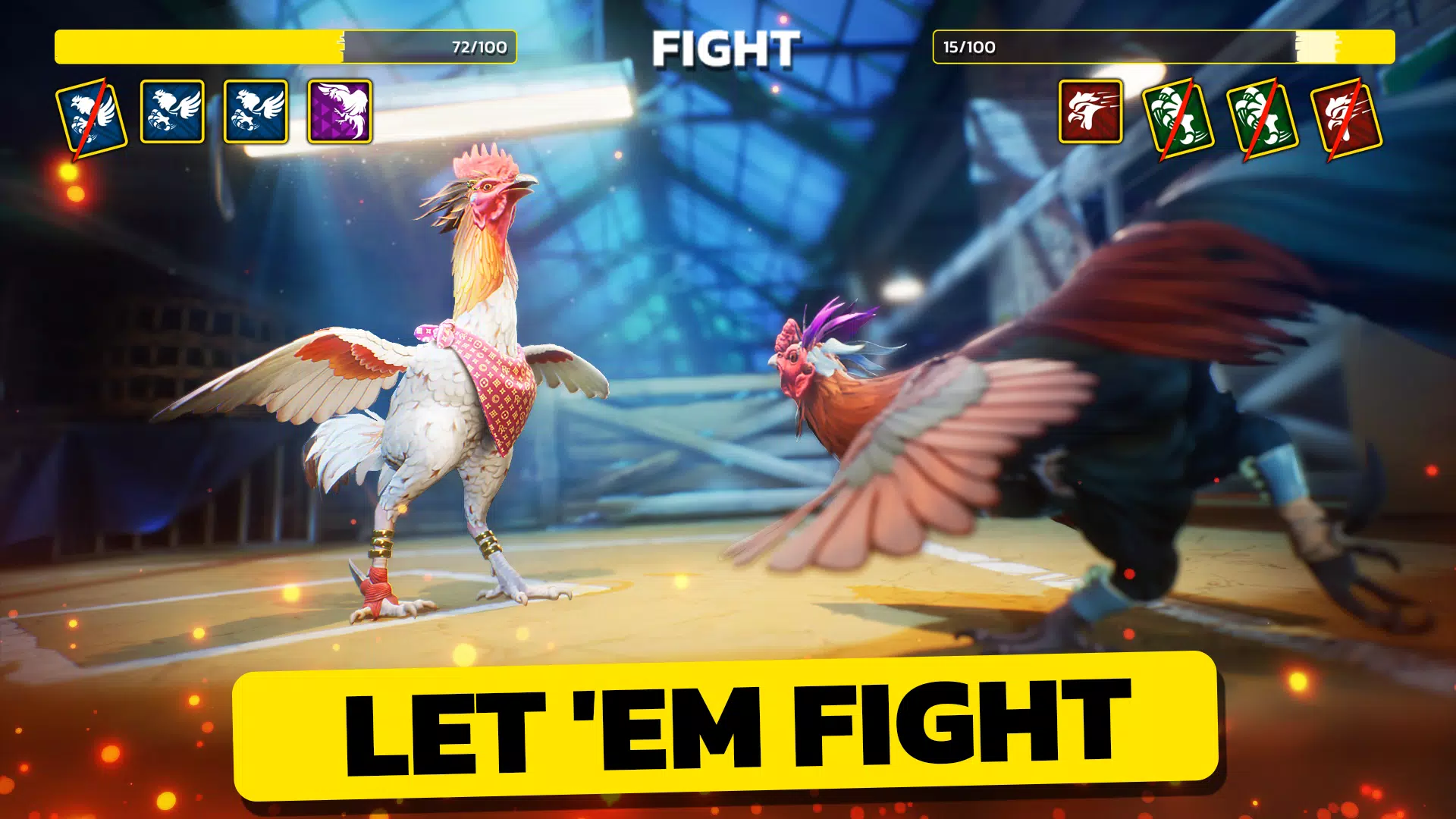 Rooster Fights ဖန်သားပြင်ဓာတ်ပုံ 1