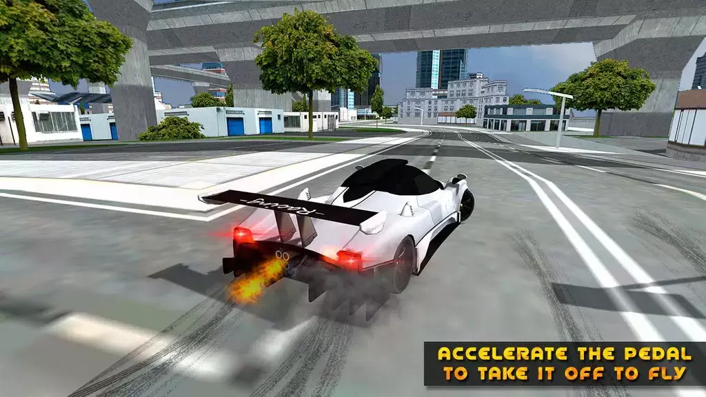 Flying Car Game driving Capture d'écran 4