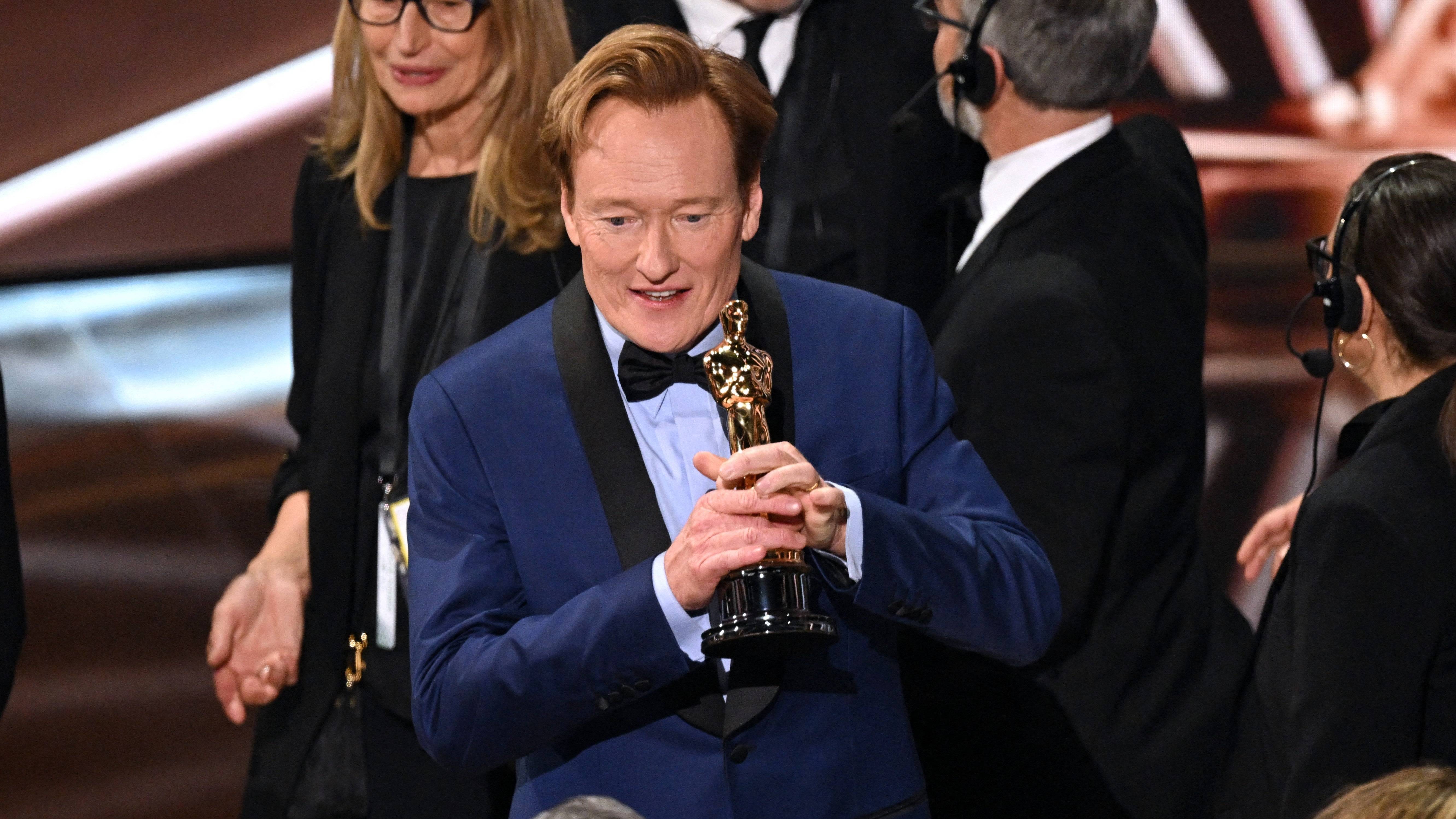 'Oscar nunca puede ser horizontal' - Conan O'Brien revela las extrañas demandas de la academia para las estatuas de los Oscar en promociones
