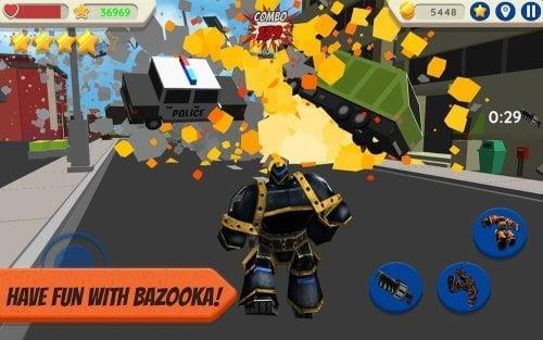 Robot Hero: City Simulator 3D Tangkapan skrin 3