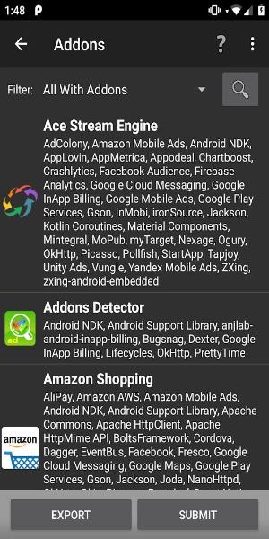 Addons Detector Schermafbeelding 2