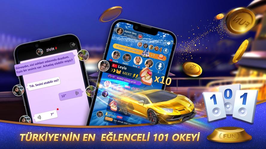 Fun 101 Okey® Screenshot 1