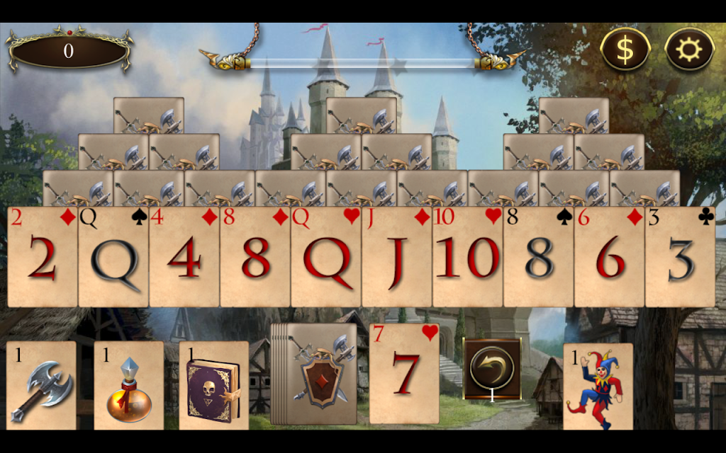 Legends of Solitaire Curse of the Dragons TriPeaks ဖန်သားပြင်ဓာတ်ပုံ 3
