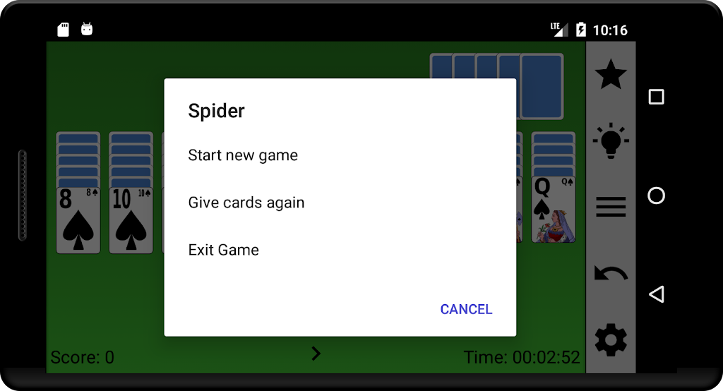 Spider card game 2019 Ảnh chụp màn hình 2