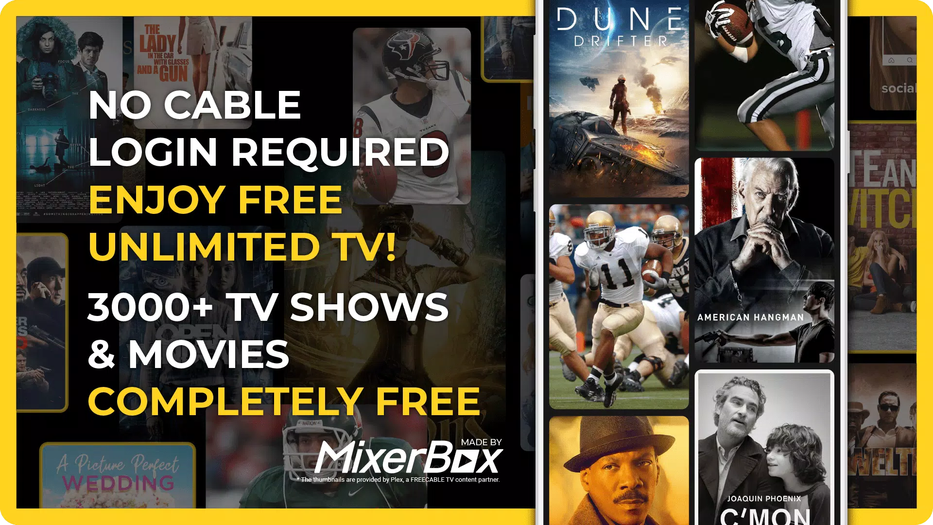 FREECABLE© TV App: Shows, News Screenshot 1