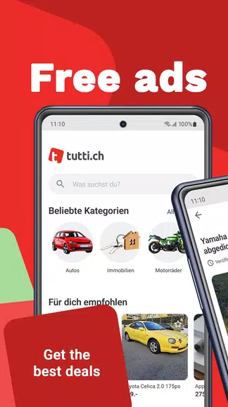 tutti.ch Captura de pantalla 1