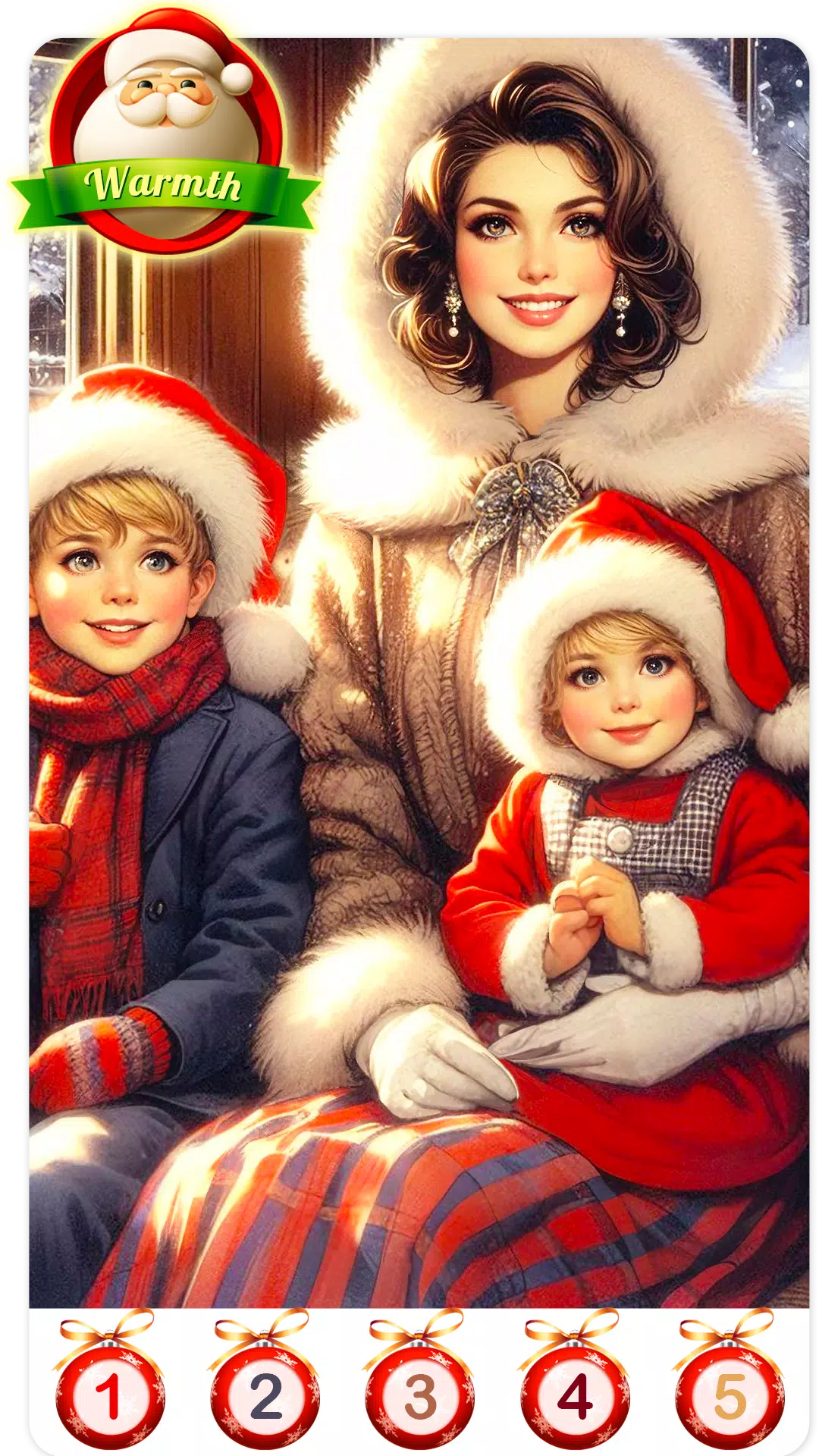 Christmas Santa Family Color Zrzut ekranu 4