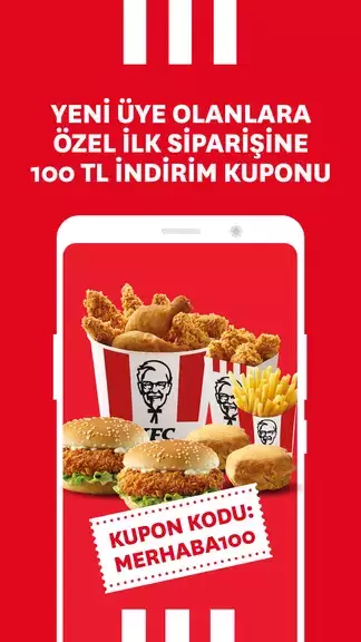 KFC Türkiye – Yemek Siparişi स्क्रीनशॉट 2