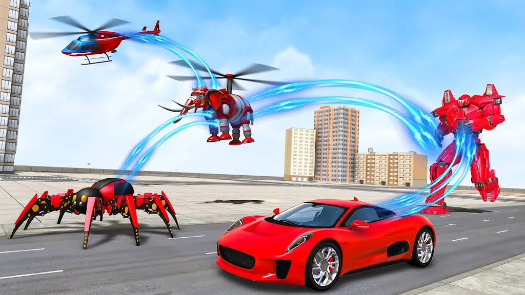 Spider Robot Games: Robot Car Zrzut ekranu 3