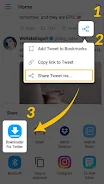 Download Twitter Videos - GIF ဖန်သားပြင်ဓာတ်ပုံ 1