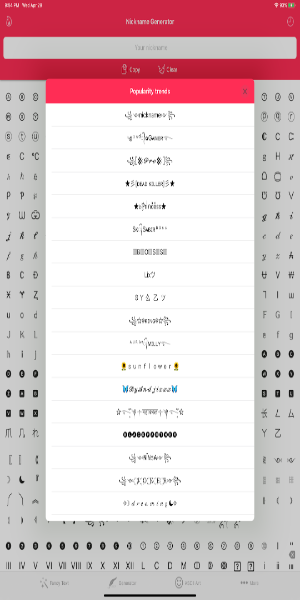 Fancy Text Symbols Zrzut ekranu 3