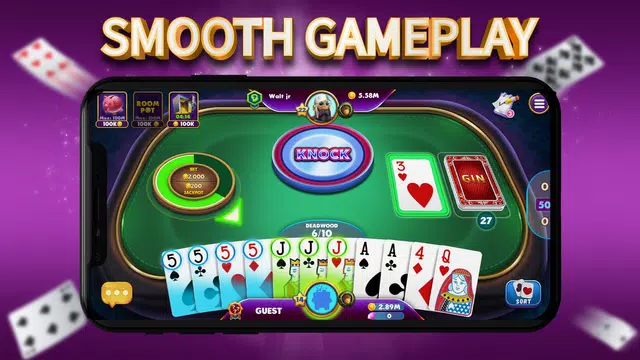 Gin Rummy Elite: Online Game ภาพหน้าจอ 2