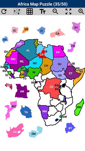 Africa Map Puzzle应用截图第2张