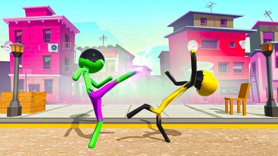 Stickman Ninja Fight: Ropehero スクリーンショット 1