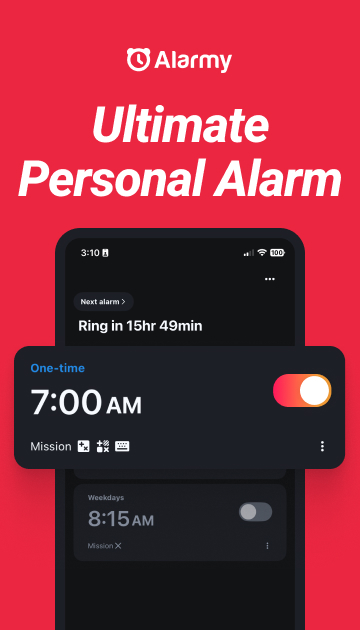 Alarmy – Alarm Clock & Sleep Mod Tangkapan skrin 1