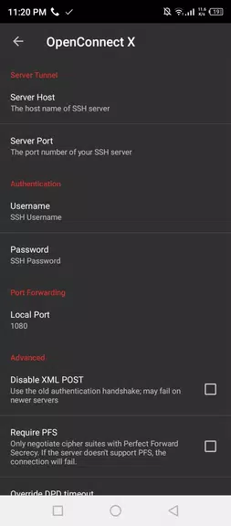 OpenConnect X for Android Zrzut ekranu 2