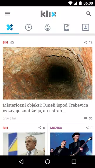 Klix.ba Скриншот 1