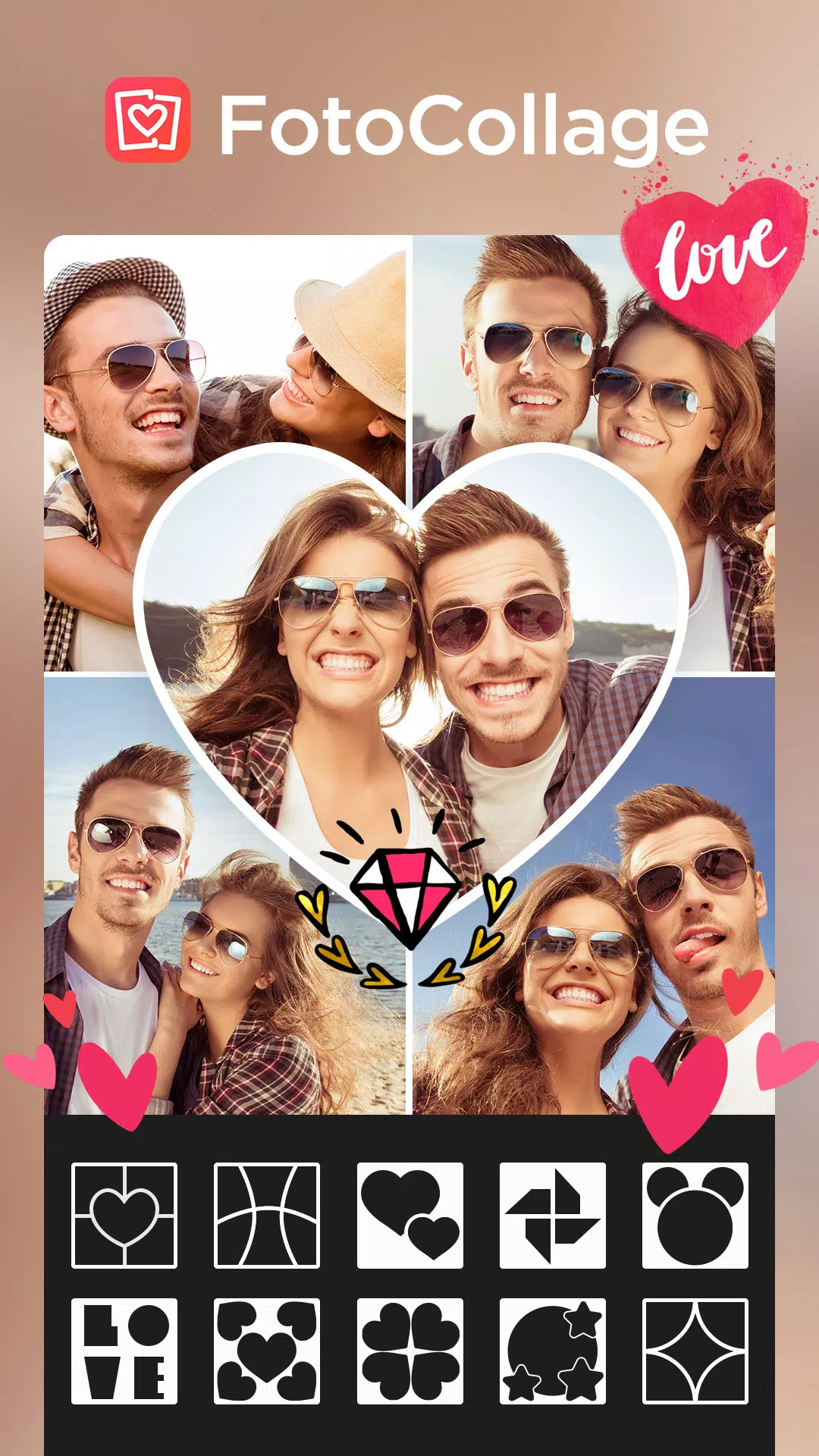 Foto Collage-Bilder Bearbeiten Capture d'écran 1
