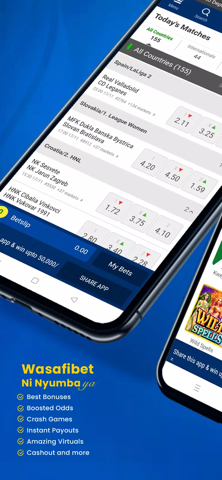 Wasafibet - Sportsbook, Casino Ekran Görüntüsü 2