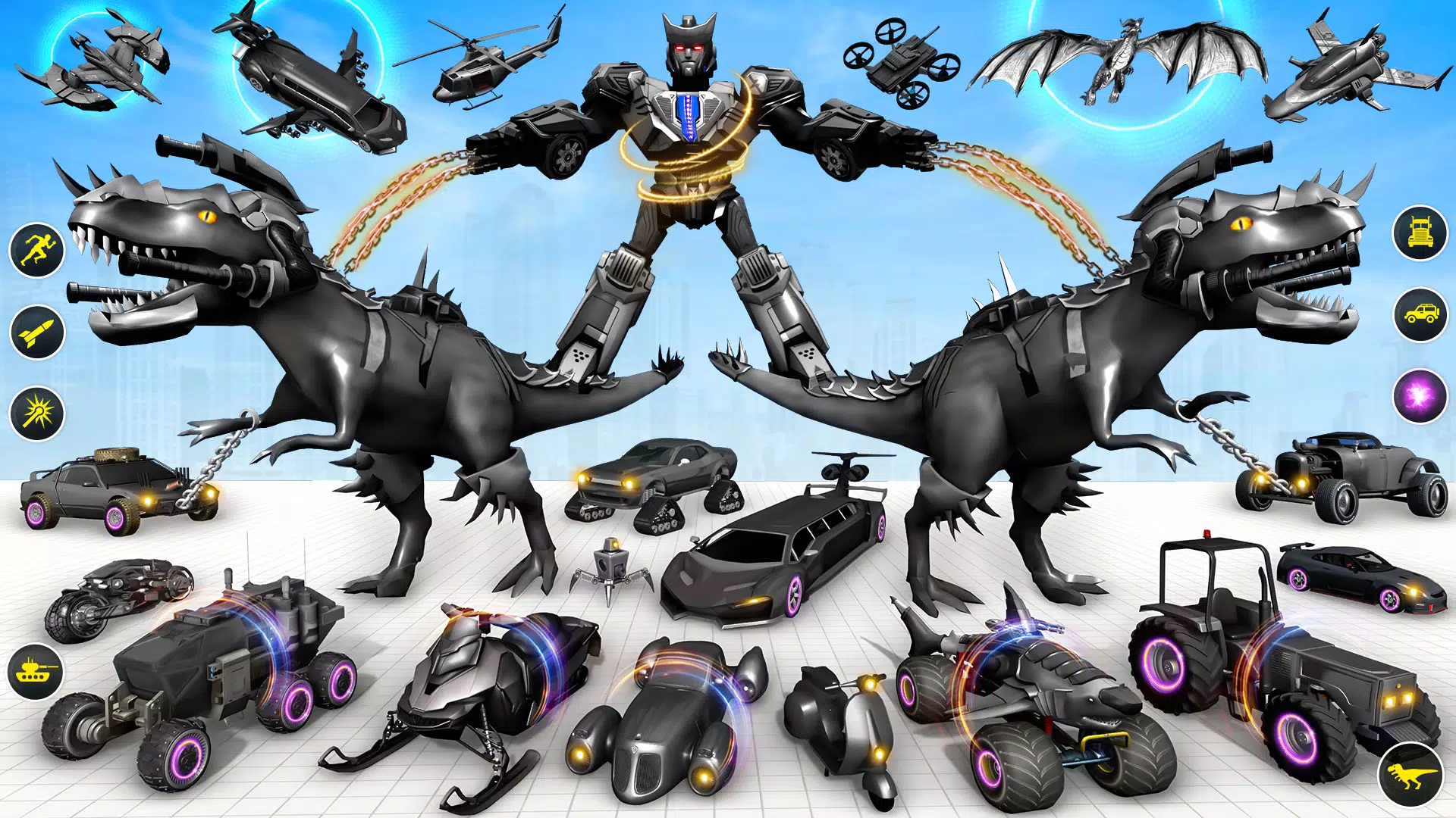 Dino Robot Car Transform Game 스크린샷 2