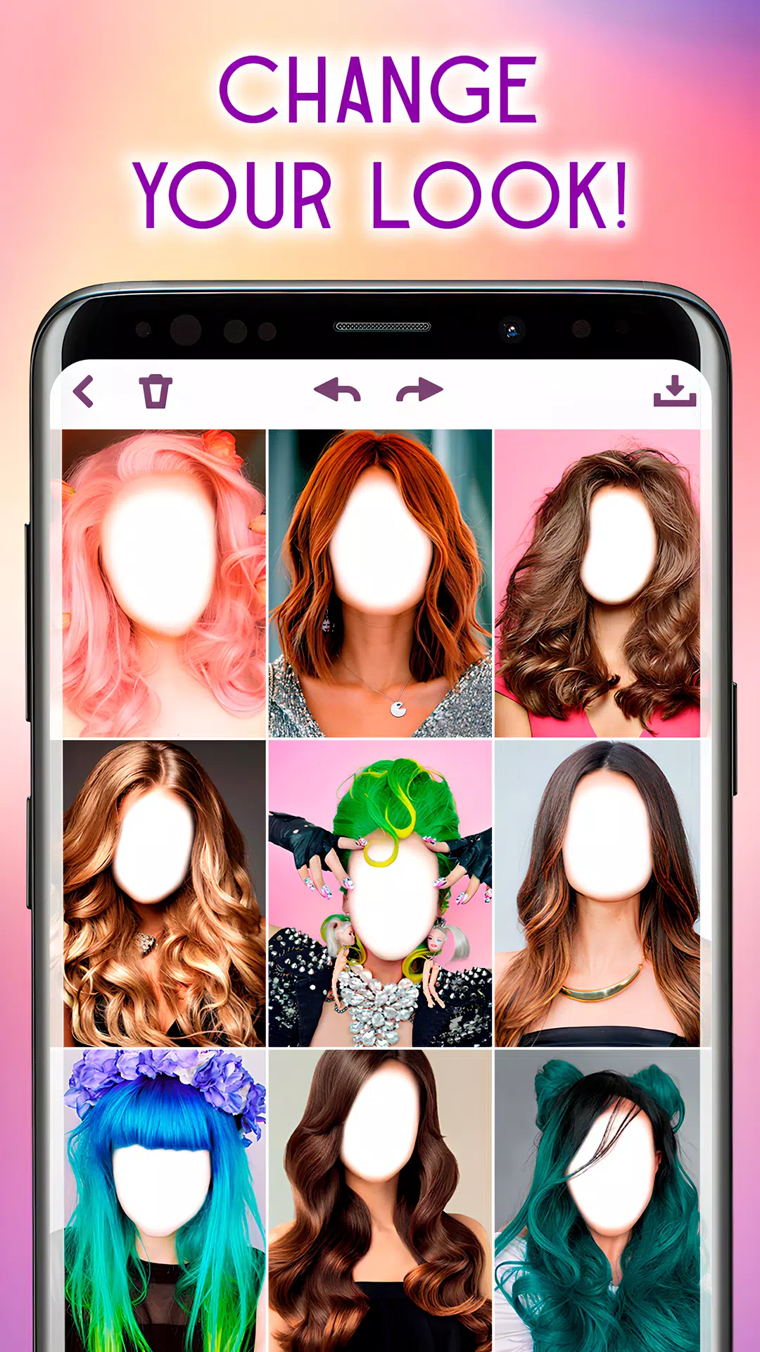 Hairstyles Photo Editor Schermafbeelding 4