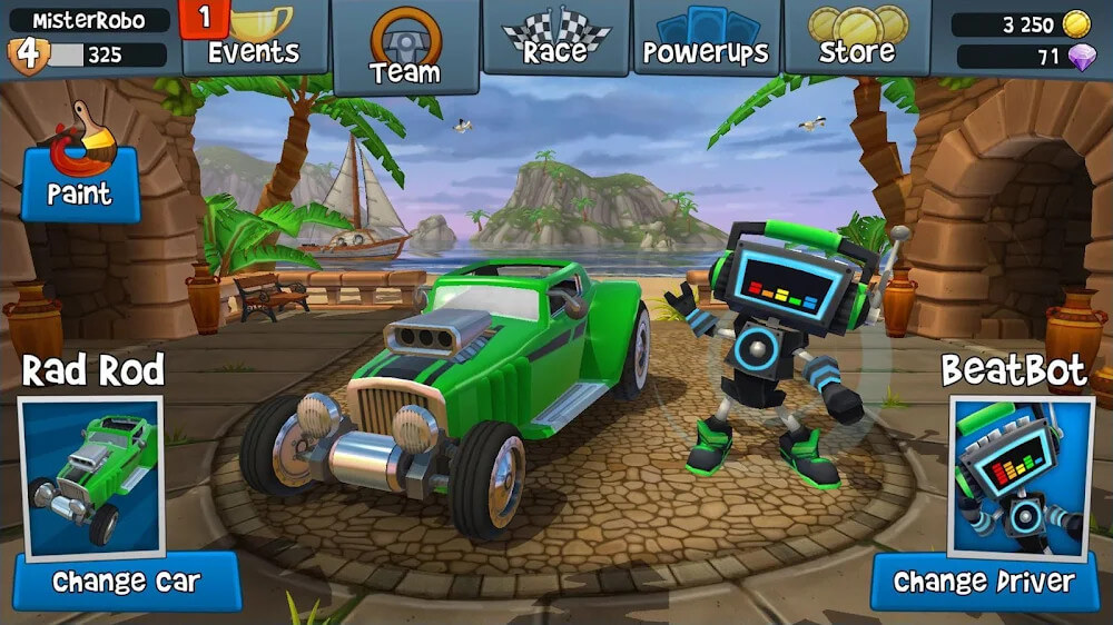 Beach Buggy Racing 2 Mod Скриншот 3