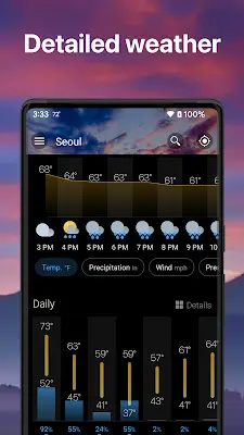 Weather & Widget - Weawow ဖန်သားပြင်ဓာတ်ပုံ 4