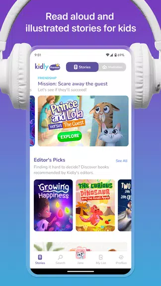 Schermata Kidly – Stories for Kids 1