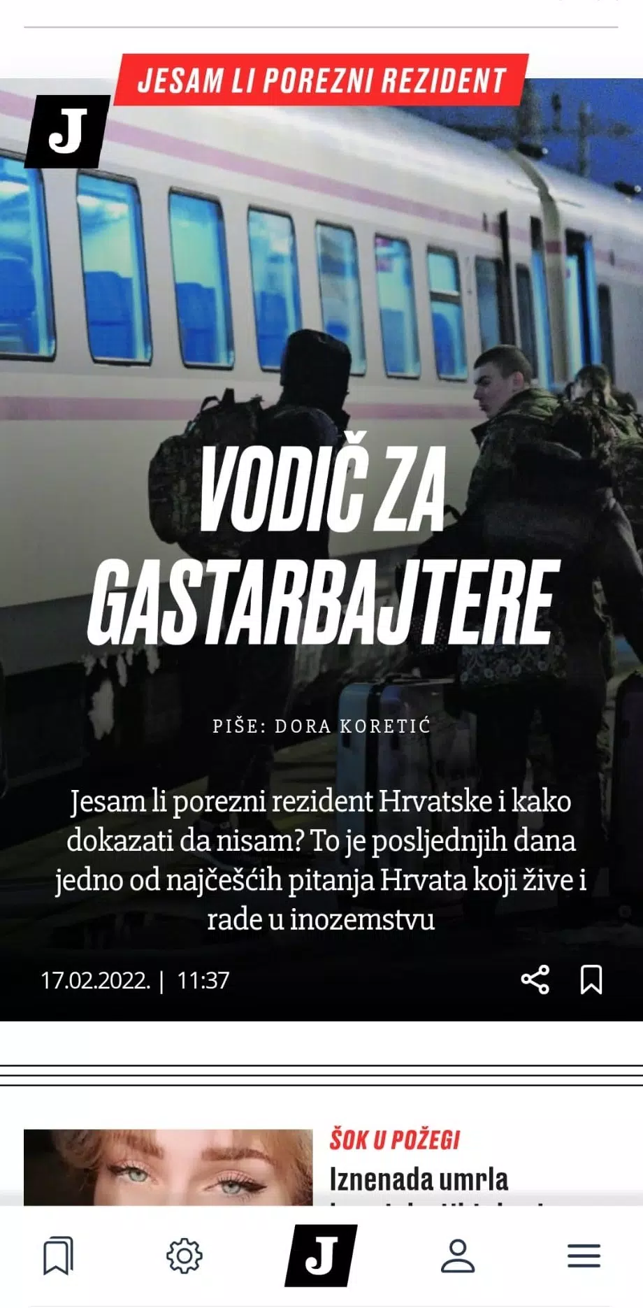Jutarnji list Screenshot 1