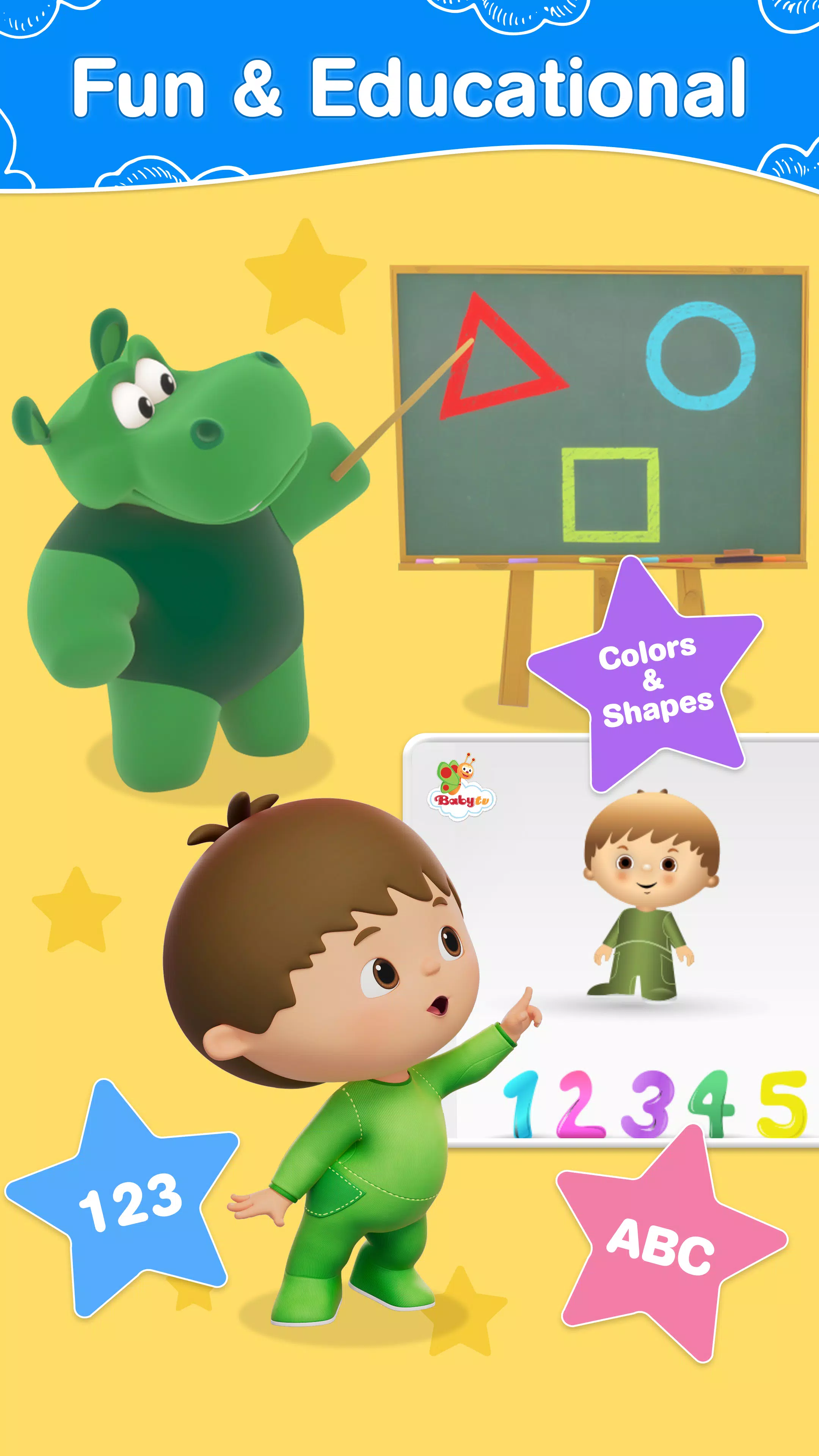 BabyTV - Kids Videos & Songs Ảnh chụp màn hình 2